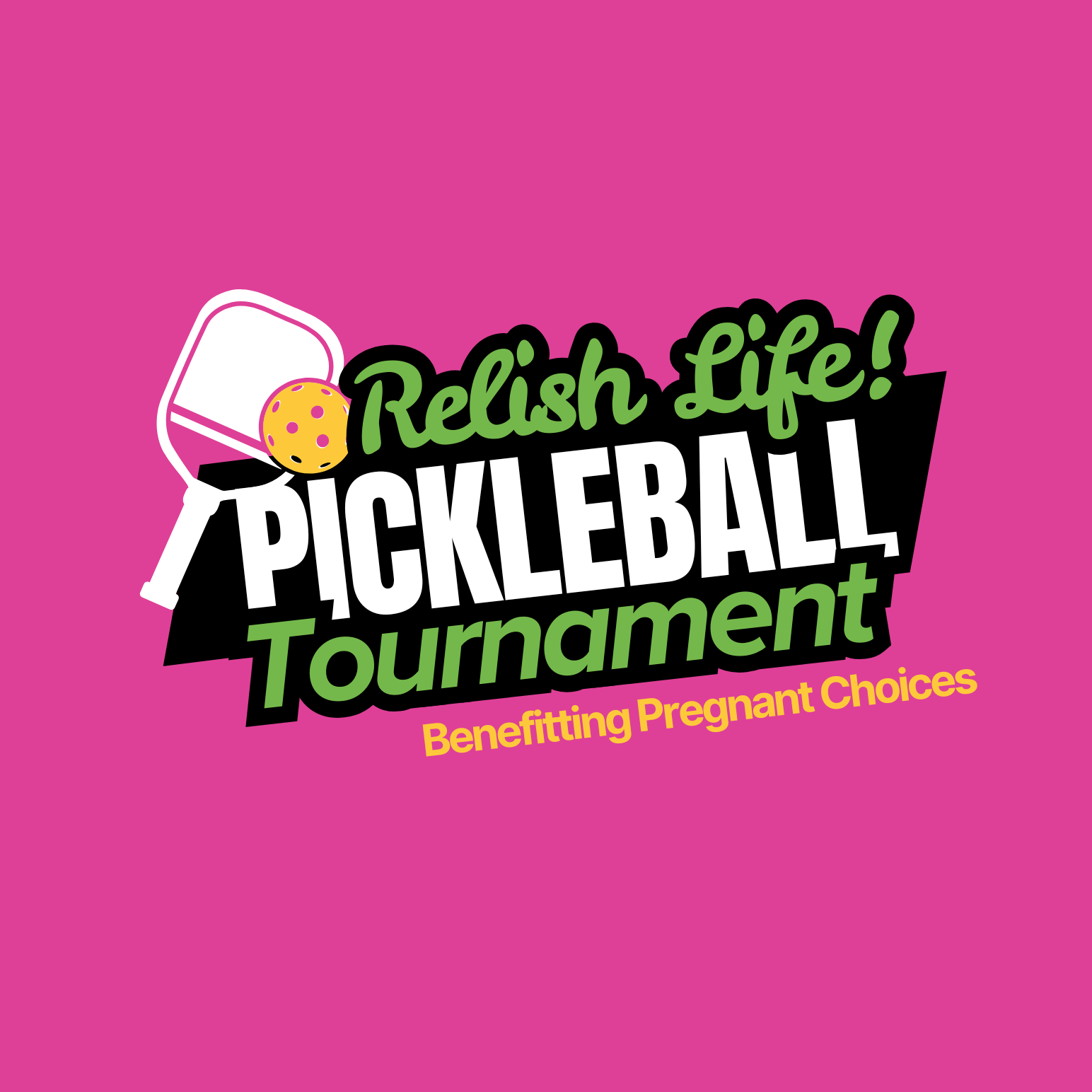 Relish Life! Pickleball Tournament 2026 - logo